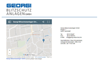 Tablet Screenshot of georgi-blitzschutz.de